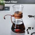 ☕✨ Hand Glass Pour Over Coffee Kettle | Stainless Steel Filter Drip Brewer 🫖 | Barista Hot Brewing Coffee Pot Dripper Maker
