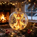 Christmas Story Crystal Ball – Glowing Nutcracker & Snowman Décor