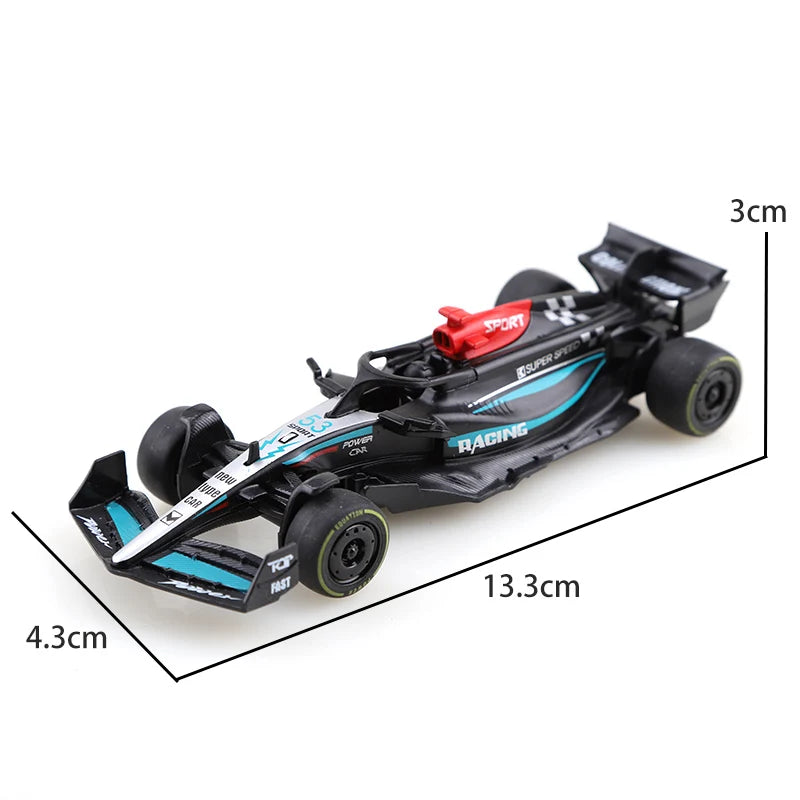 (Bagged) 1.43 Alloy Model Racing Car Toy, Exquisite Formula Alloy Pullback Racing Car, Children's Toy, Best Birthday Gift.