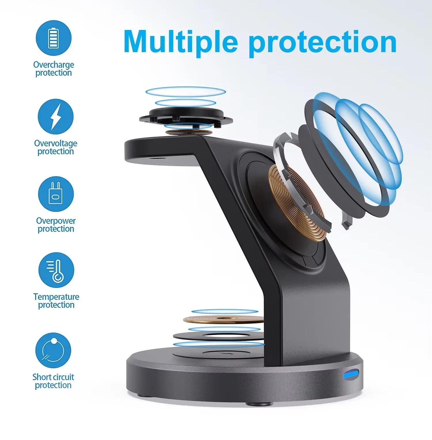 3-in-1 MagSafe Wireless Charger Stand – Fast Charging Station