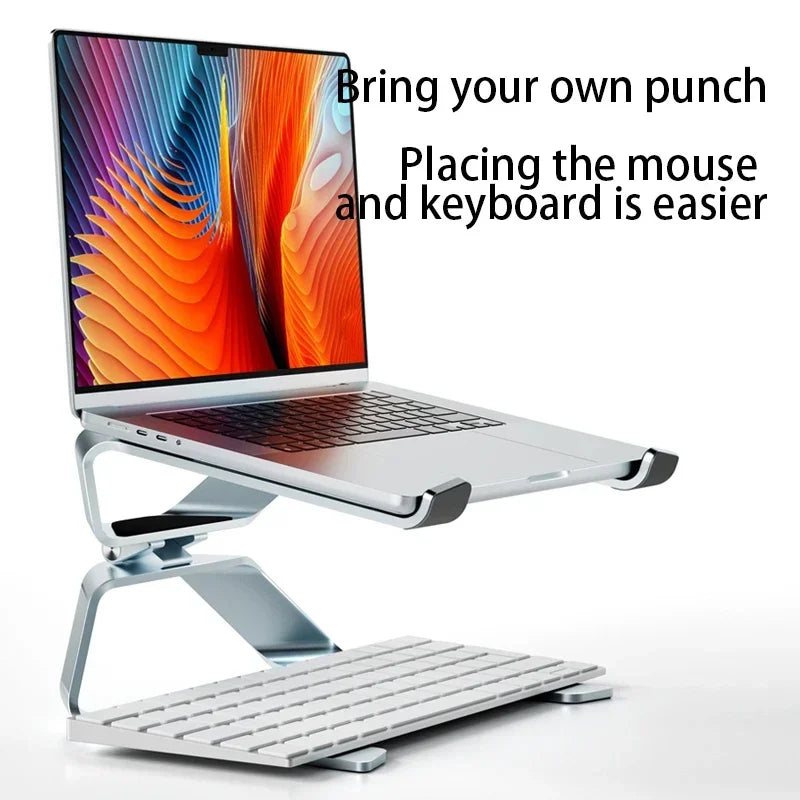 💻⬆️ P68 / P69 Aluminum Alloy Laptop Stand – Double Vertical Cooling Design