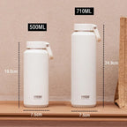 TYESO Large Capacity Insulated Water Bottle – Portable Handle Sport Travel Mug 💧✨