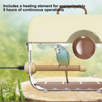 🦜🔥 Auto Thermostat Heated Bird Perch – Safe Winter Warmer Stand
