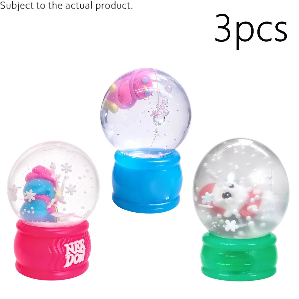 Snow Globe Fidget Squeeze Toy – Sensory Stress Relief Fidget