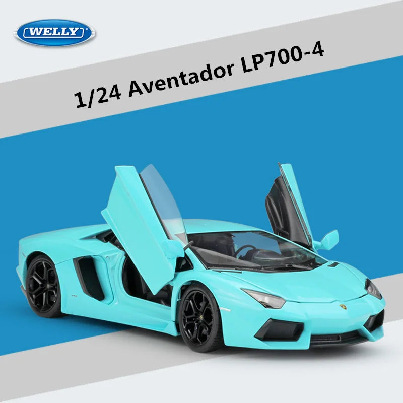 1:24 Lamborghini Aventador LP700-4 Alloy Sports Car Model Diecast Metal Racing Vehicles Car Model Simulation Kids Toy Gift