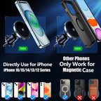 UYUXIO Magnetic Wireless Car Charger – 15W Air Vent Phone Holder