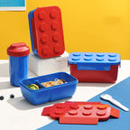 🧱🍱 Creative Sealed Lunch Box | Color Building Blocks Bento Box 🎨 | Portable Kids Lunch Box for School, Picnic & Fruit Salad