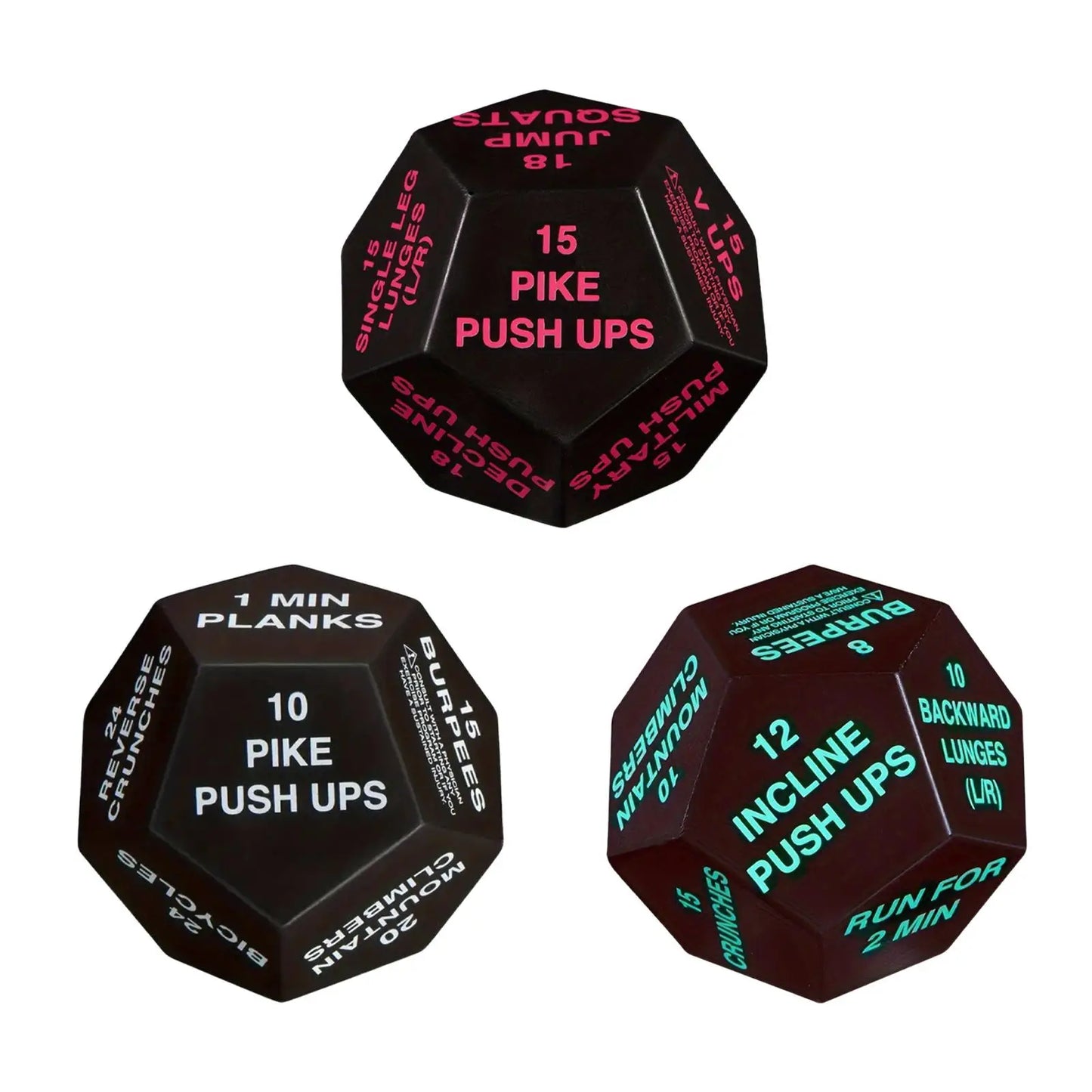 Cardio Plyometrics Stretching Workout Dice