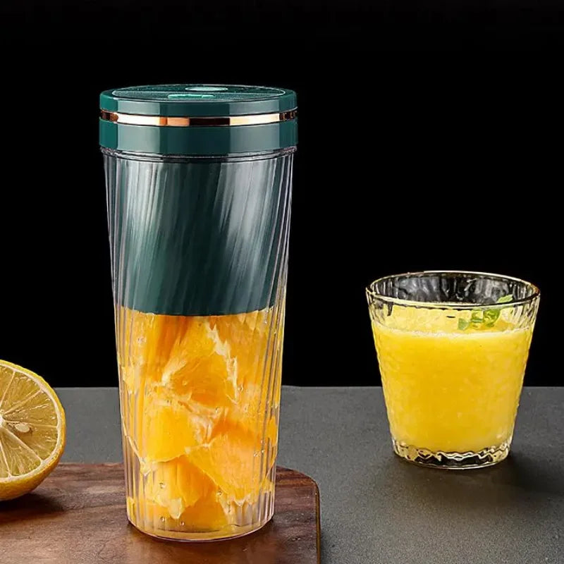 🥤⚡ Portable Milkshake & Smoothie Blender 🍓 | 10-Blade Powerful Juice Jug 💪 | USB Rechargeable Mini Blender for Home, Office, Sports & Outdoor 🏃‍♀️🌿