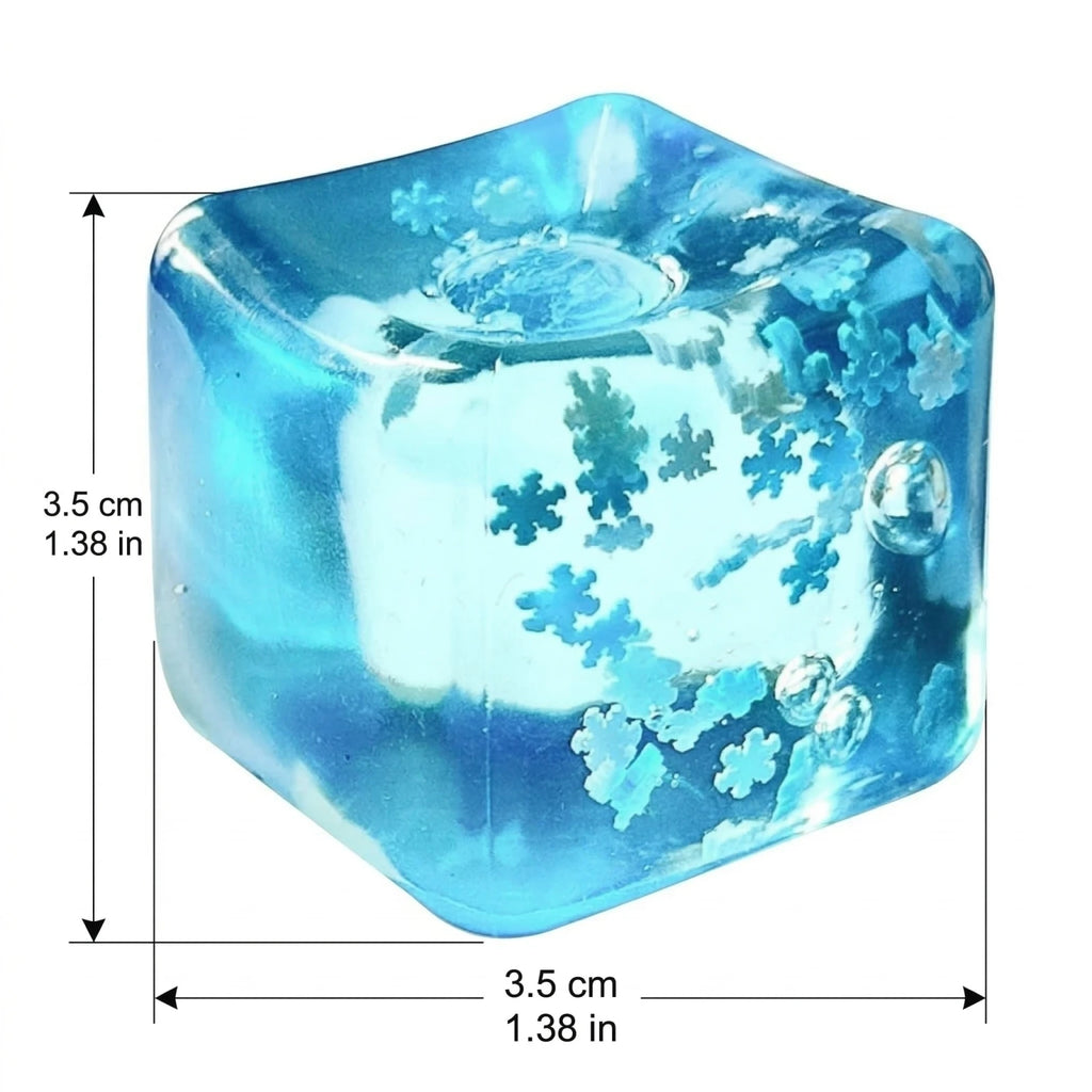 Soft Ice Cube Squishy Toy – Slow-Rising Snowflake Sensory Fidget