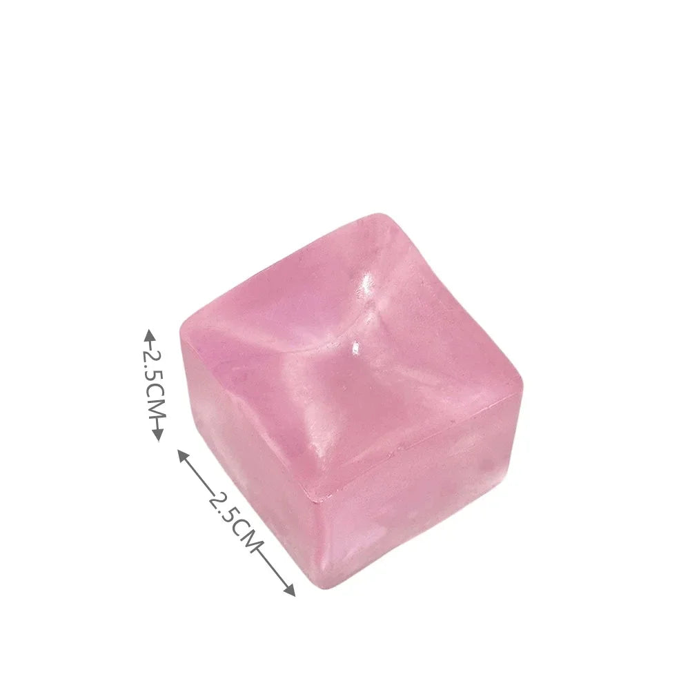 Squishy Ice Cube Fidget Toys – Mini Sensory Stress Relief Party Favors