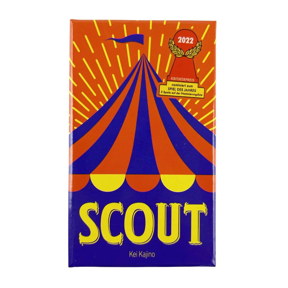 SCOUT – Award-Winning Circus-Themed Card Game | 2–5 Players | Fast Party Poker-Style Strategy Game🎪🎴