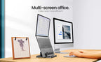 💻📚 Dual-Slot Vertical Laptop Stand – Adjustable Desktop Dock