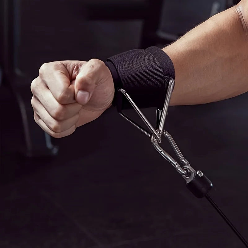 Adjustable Wrist Cuff for Cable Machine – Neoprene Padded Gym Ankle/Wrist Strap for Arm & Glute Training | Fitness Attachment for Men & Women (1 Pc)