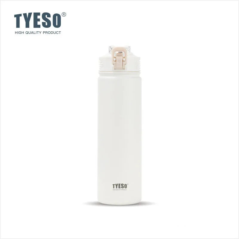 TYESO Thermos Bottle 600ML / 750ML – Stainless Steel Insulated Straw Water Bottle 💧✨