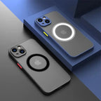 Luxury Matte Armor Magnetic MagSafe Case for iPhone 15 / 16 / 14 / 13 / 12 / 11