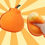 Orange Squishy Stress Ball – Realistic Fruit Sensory Squeeze Toy