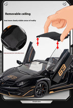 1:18 Scale SVJ63 Alloy Car Toy Model with Sound & Light Effects – Diecast Supercar Collection