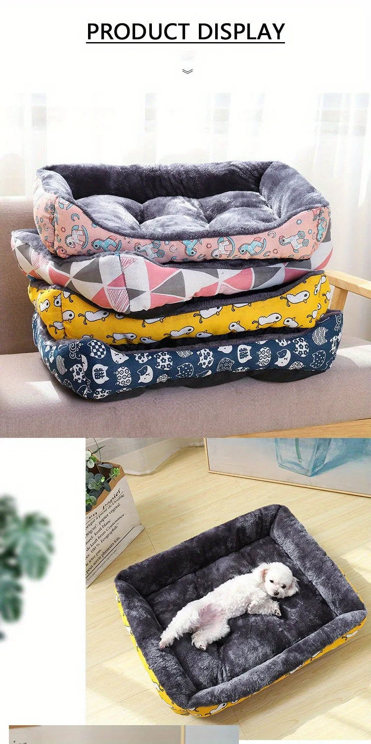 🛋️🐾 Winter Plush Pet Bed Sofa – Cozy Dog & Cat Mat
