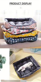 🛋️🐾 Winter Plush Pet Bed Sofa – Cozy Dog & Cat Mat