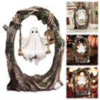 Swinging Ghost Ornament – Spooky Halloween Décor