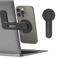 Magnetic Laptop Phone Holder – Slim Foldable Side Mount