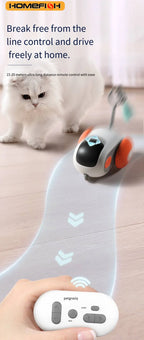 🐱🚗 Smart Cat Car Toy 🐾✨ | 2-Mode Automatic Moving & Remote Controlled Car 🎮 | Interactive Training Toy for Cats & Dogs 🐶💖