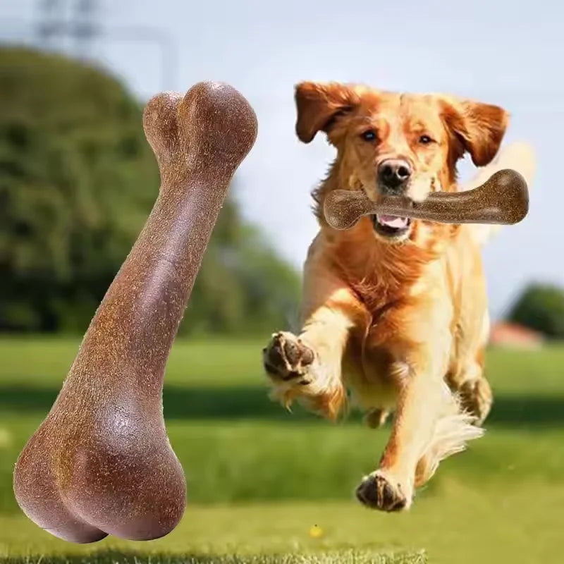 🦴🐶 Heavy Duty Dog Bone Chew Toy – Natural & Non-Toxic