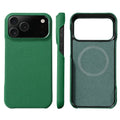Luxury Lychee Cowhide Leather MagSafe Case for iPhone 17 / 16 / 15 Series