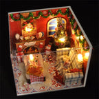 DIY Christmas Snowman Cottage Miniature Kit