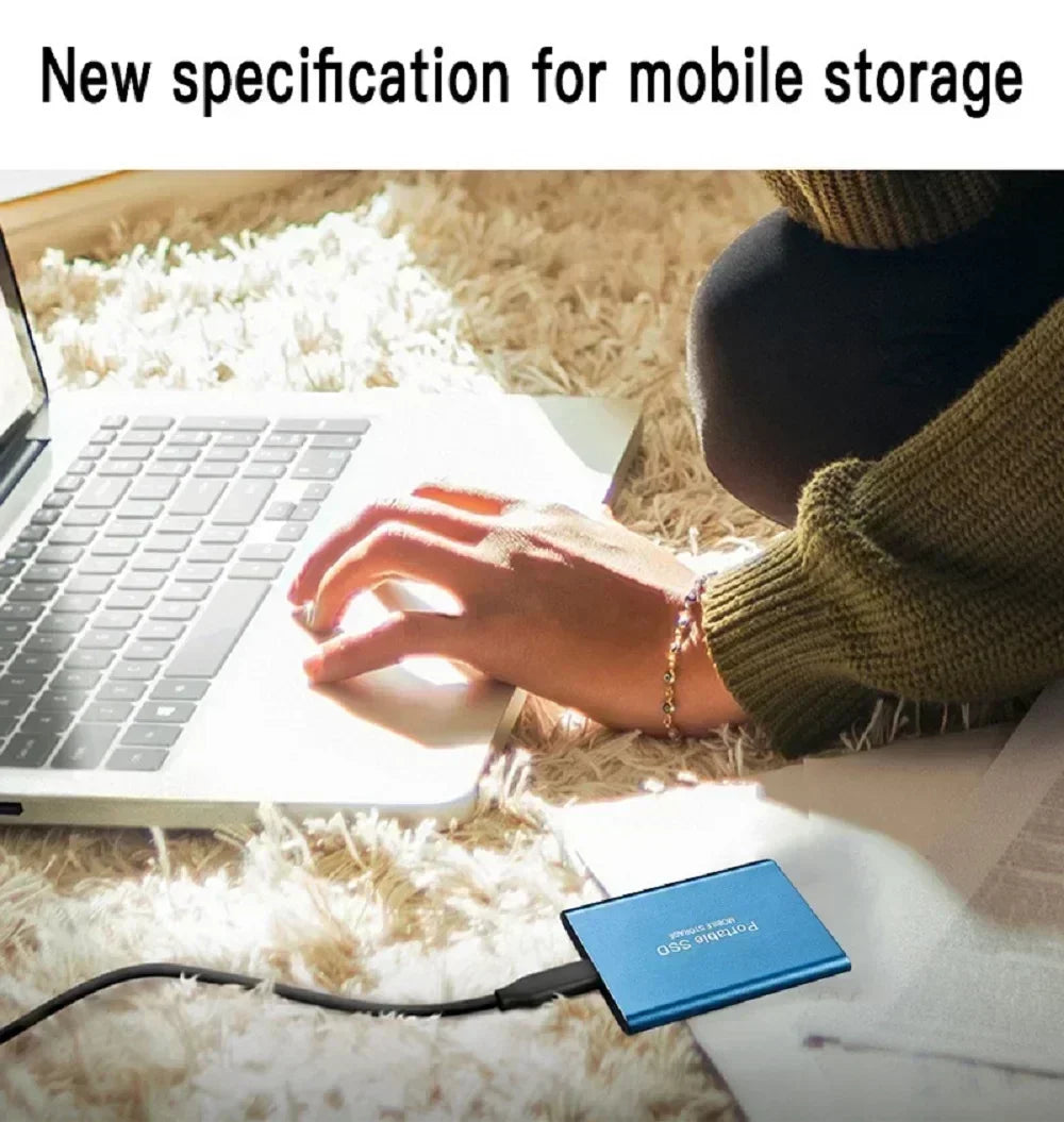 🚀 Portable SSD 1TB–16TB External Hard Drive – USB 3.1 Type-C High-Speed Solid State Drive for Phone, Laptop & Mac 💾⚡