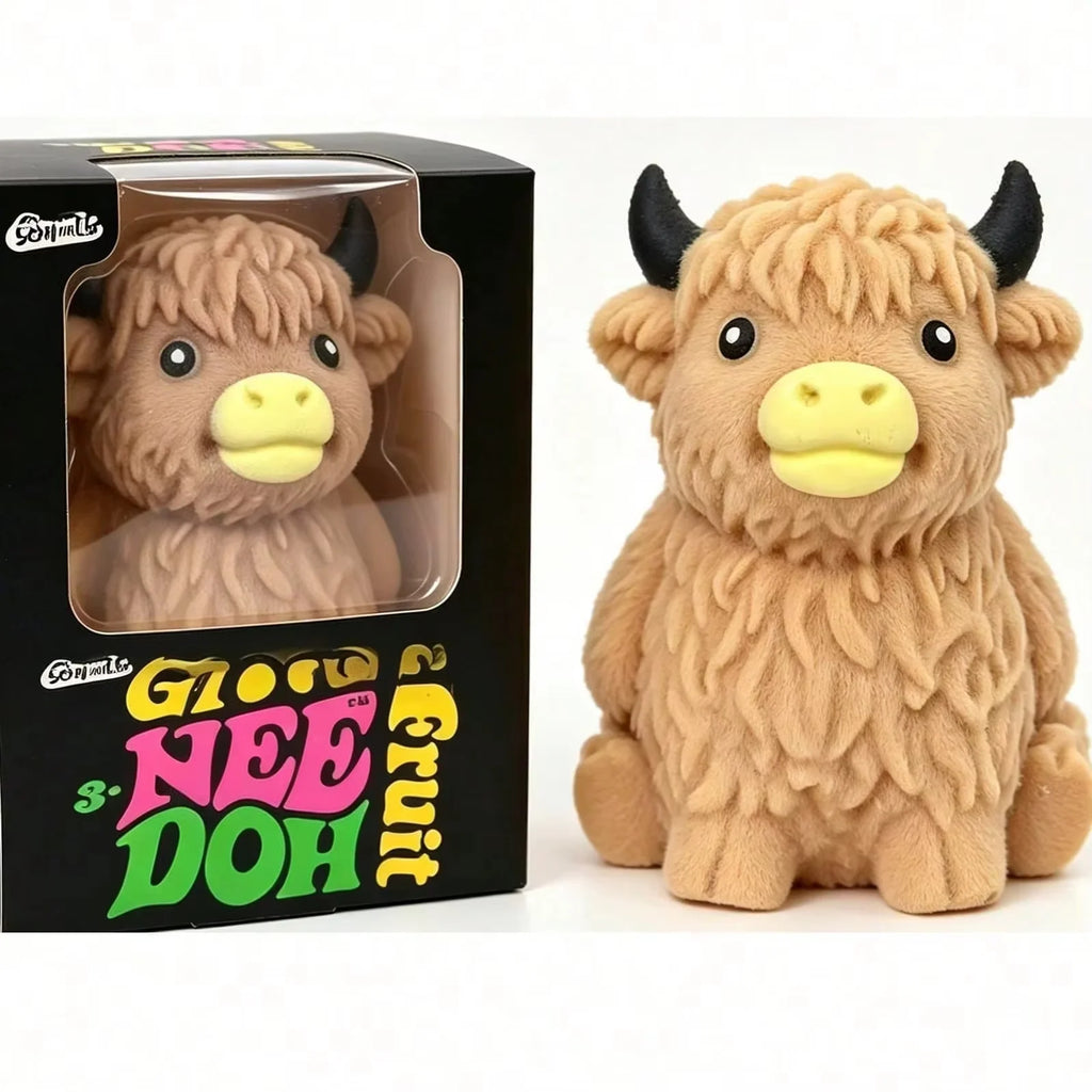 NeeDoh Mountain Cow – Slow-Rise Soft Squeeze Toy