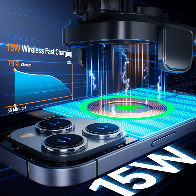 🚗📱 UYUXIO 15W Wireless Car Charger Air Vent Mount