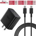 45W Super Fast Charger For Samsung Galaxy S25 S24 S23 S22 Ultra S21 Plus Note 20 USB C to C Fast Charging Data Cable Accessories