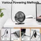 🌬️💻 Portable USB Electric Fan – 3 Speed Silent Mini Cooler