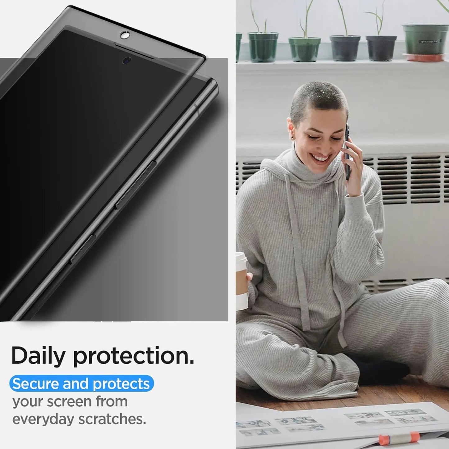 2-Pack Privacy Tempered Glass Screen Protector for Samsung Galaxy S22 Series