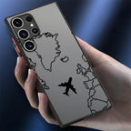 Line Airplane Topographic Phone Case for Samsung Galaxy S Series