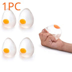Funky Egg Squishy Ball – Clear Splat Sensory Fidget Toy