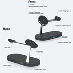 3-in-1 Wireless Charger Stand – Fast Charging for iPhone, Apple Watch & AirPods