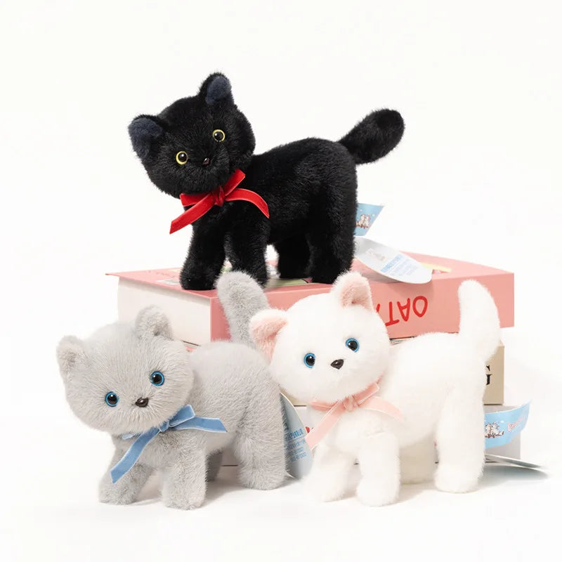 🐱🧸 5.9 inches Simulation Cat Plush Doll – Cute Stuffed Animal for Home Decoration & Kids Gifts