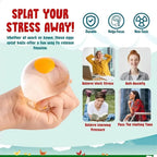 Funky Egg Squishy Ball – Clear Splat Sensory Fidget Toy
