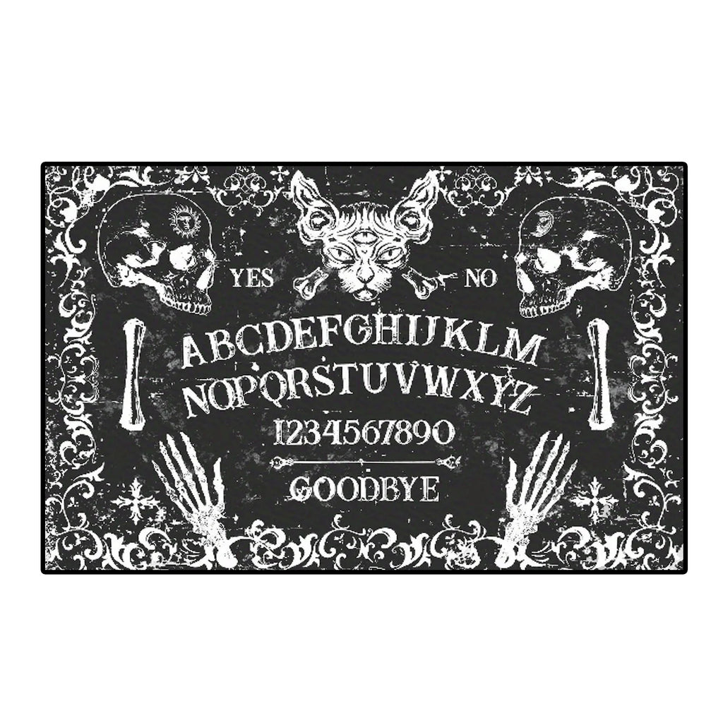 Halloween Welcome Doormat – Dancing Pumpkin & Skull