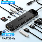 🚀💻 Lemorele TC100 13-Port USB-C Hub – 4K HDMI RJ45 1000Mbps Dock 🔎 SEO Title