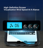 ❄️💻 Laptop Cooling Stand – 5 Height & 6 Wind Speed Adjustable (Up to 17”)