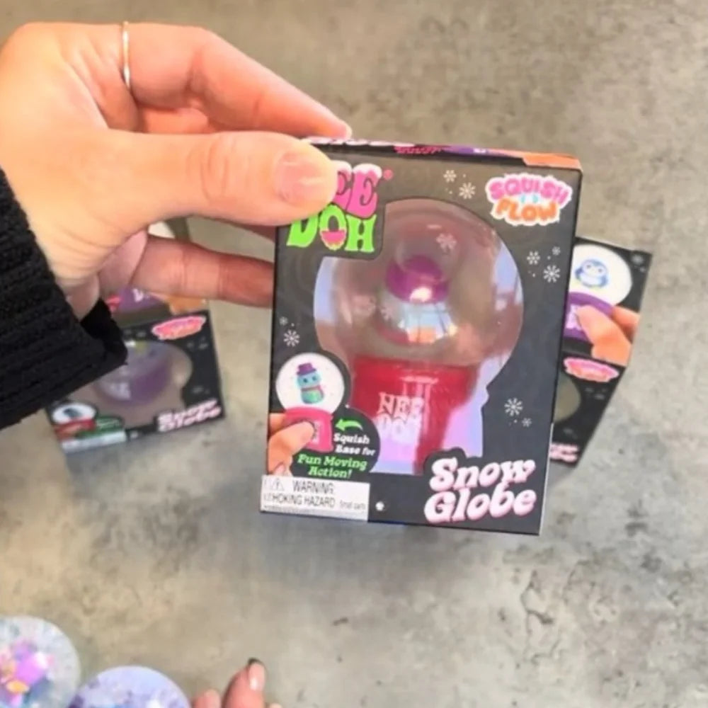 Snow Globe Fidget Squeeze Toy – Sensory Stress Relief Fidget