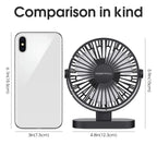 🌬️💻 Portable USB Electric Fan – 3 Speed Silent Mini Cooler