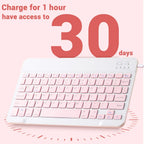 ⌨️🖱️ Mini Wireless Bluetooth Keyboard & Mouse Set – Portable for iPad & Android