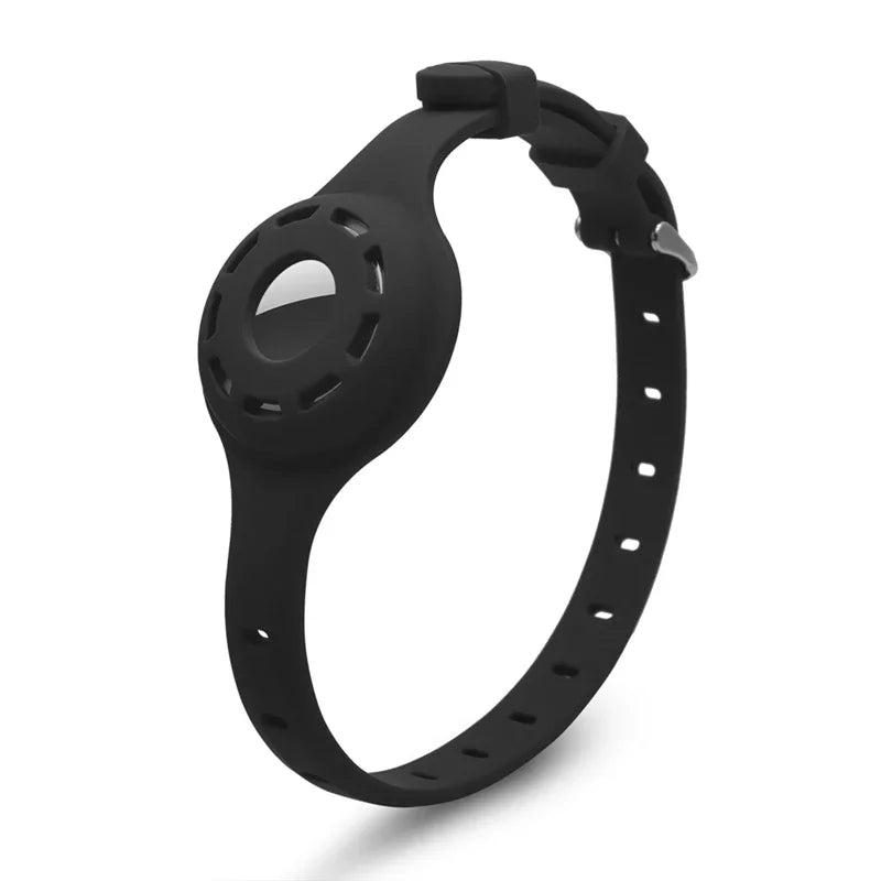 🐱📍 Silicone Anti-Lost Cat Collar for Apple AirTag – Adjustable Tracker Holder