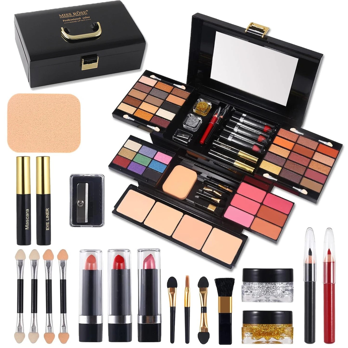🎨✨ Color Spirit Professional Makeup Complete Set 💄 | All-in-One Makeup Kit for Artists & Beauty Enthusiasts 🌈