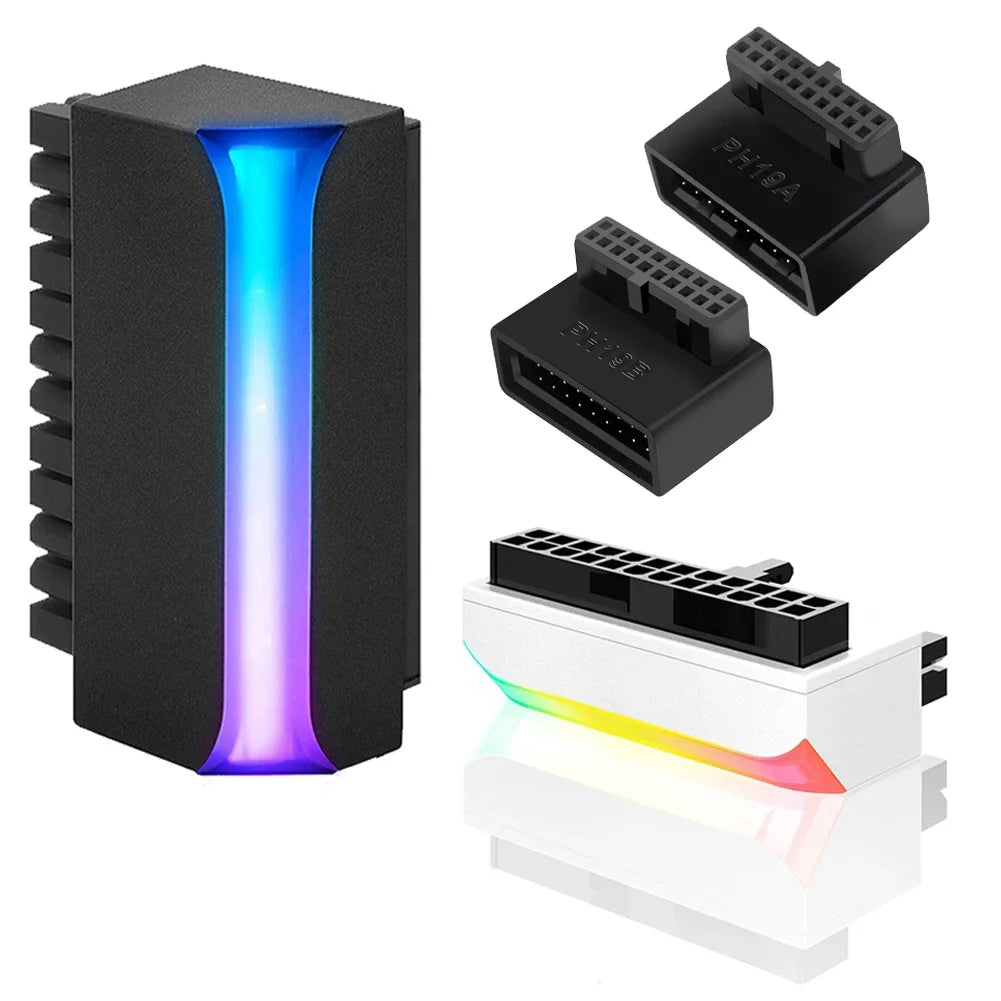 USB 3.0 Motherboard Header Adapter 19P/20P 90° Desktop Converter
